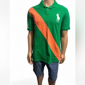 Super Dope 2000s/ Y2K Style Polo Ralph Lauren # 3 Striped Polo Collar Shirt